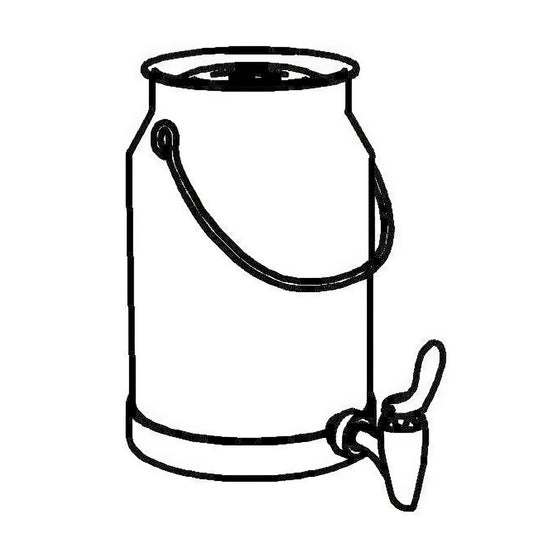 SPARE Spare Container  Milk Can 5 l, Model Stainless Stee