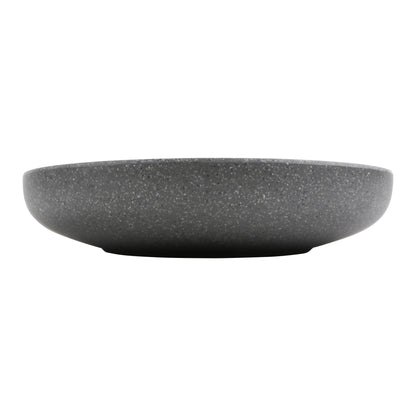 67.65 oz infuse stone grey round melamine bowl (large), 10.83"L x 10.83"W x 2.25"H, GET, cheforward