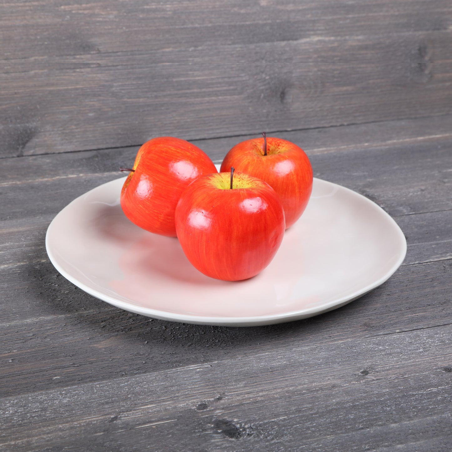 Melamine Round Plate - Cream Glaze