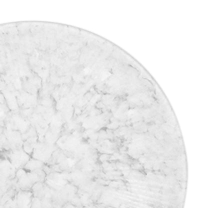 Melamine Round Plate - Gray Marble