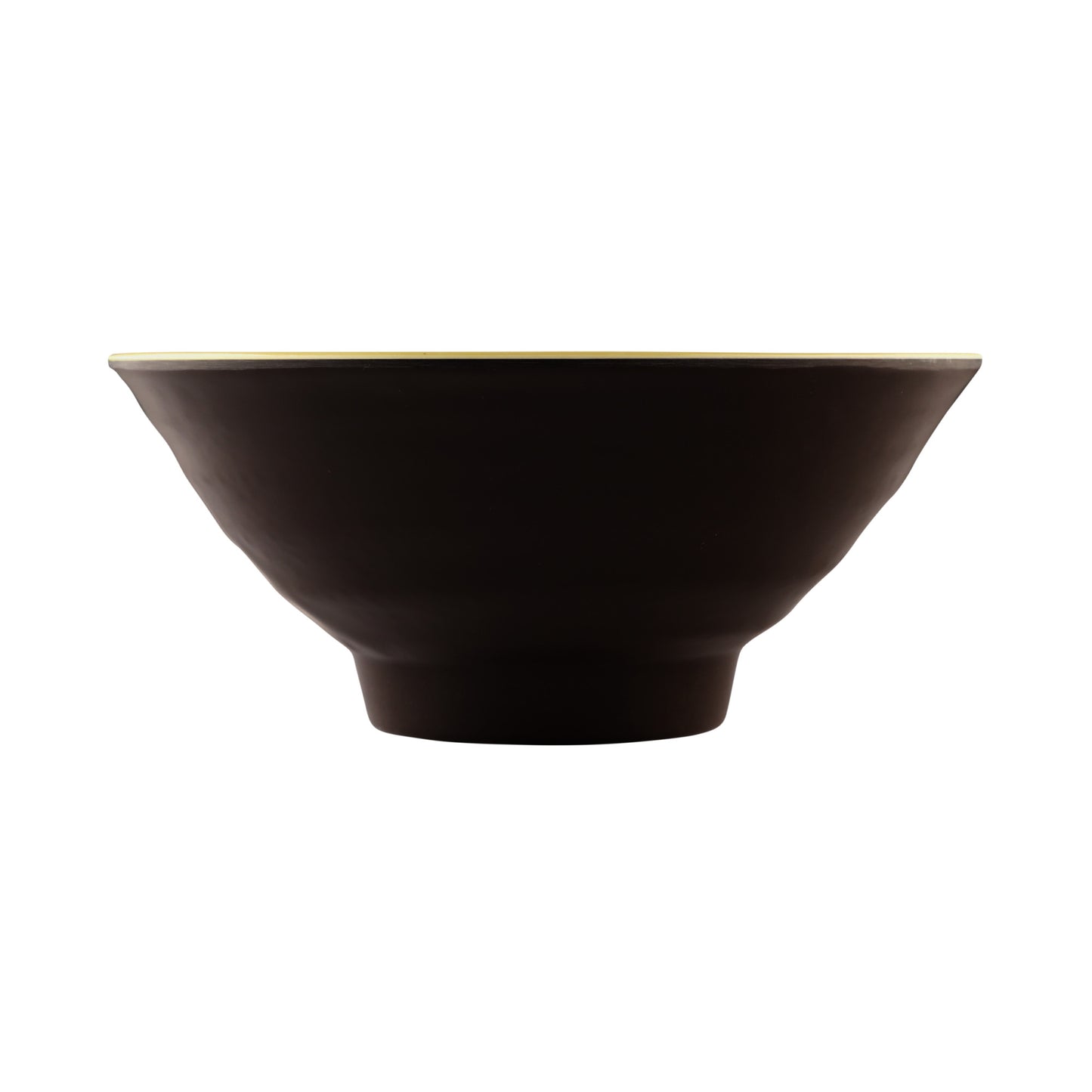 Melamine Bowl - Aubergine Matte Finish Outside/Olive Oil Gloss Finish Inside