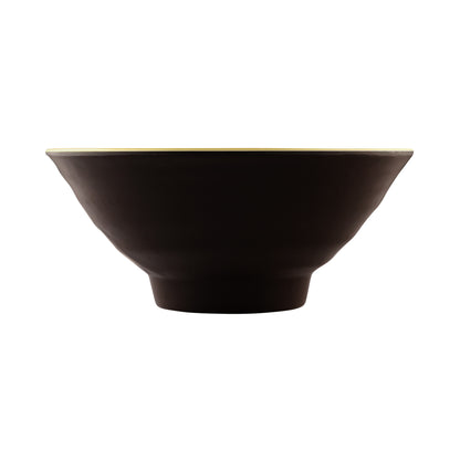 Melamine Bowl - Aubergine Matte Finish Outside/Olive Oil Gloss Finish Inside