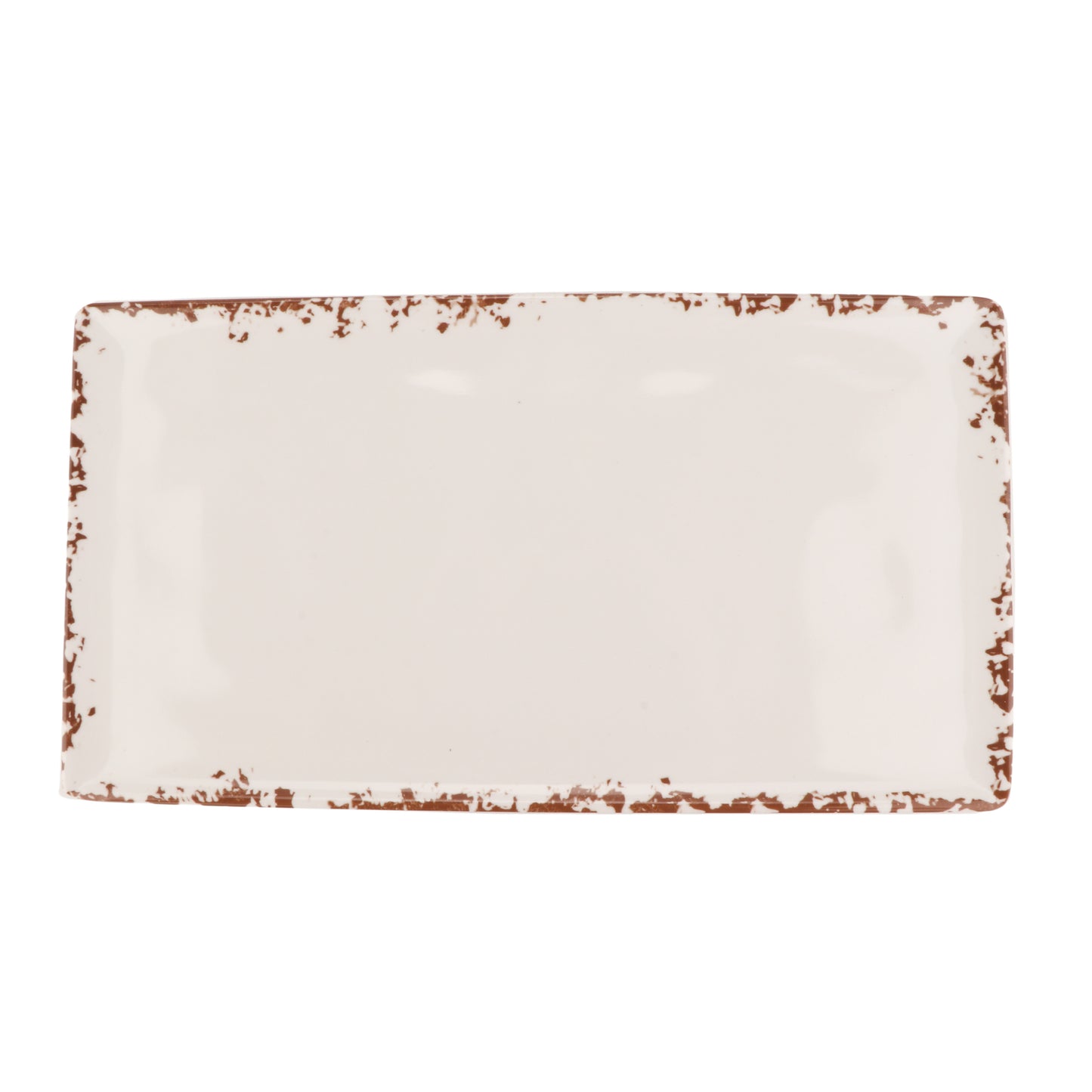 12.75" x 7" Melamine Rectangular Platter, Third Size, GN 1/3, G.E.T. Tuscan