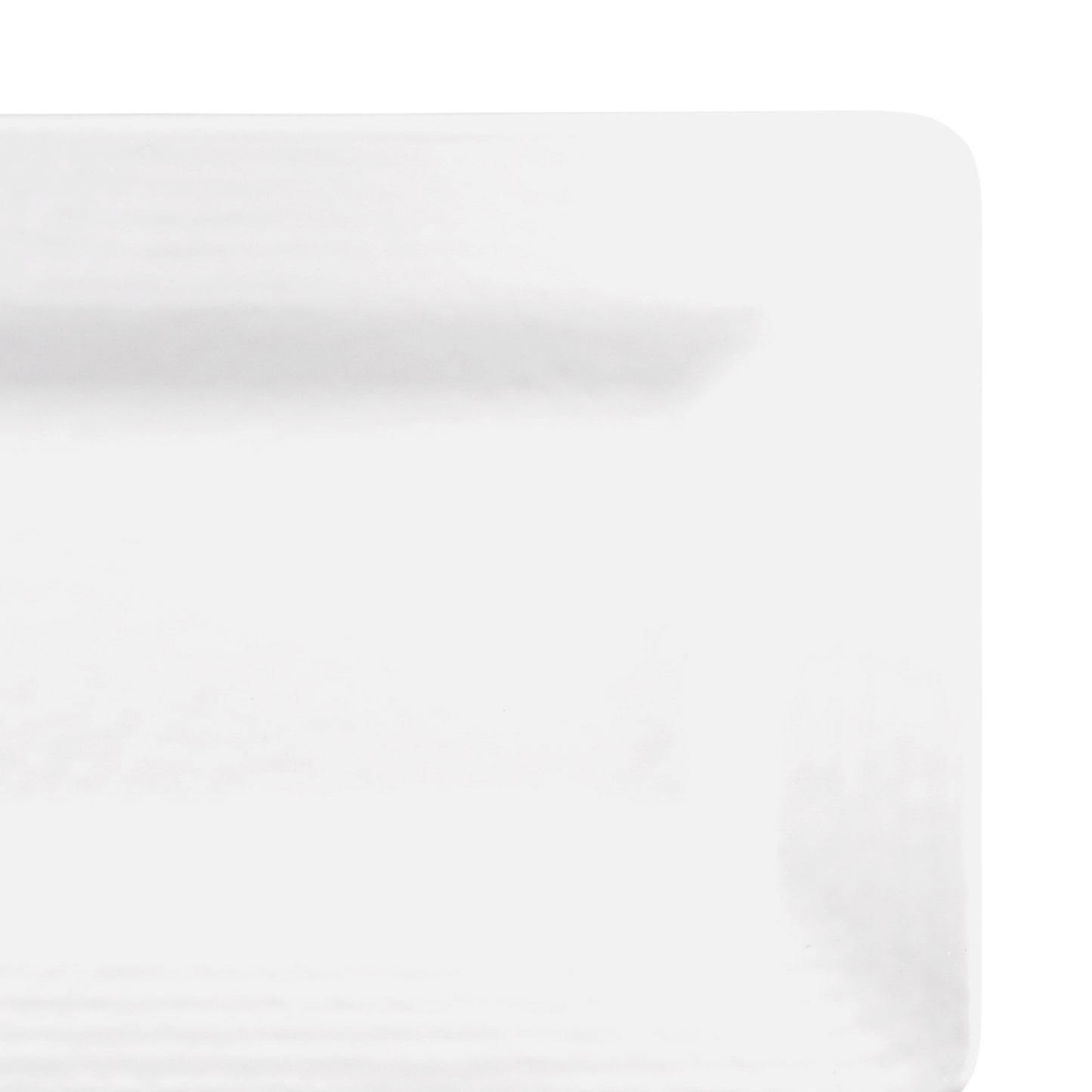 Melamine Rectangular Pebble Tray - White
