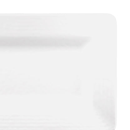 Melamine Rectangular Pebble Tray - White