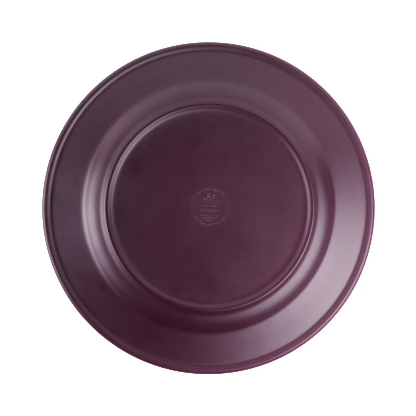 Melamine Round Plate - Purple Glaze