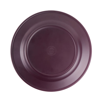 Melamine Round Plate - Purple Glaze