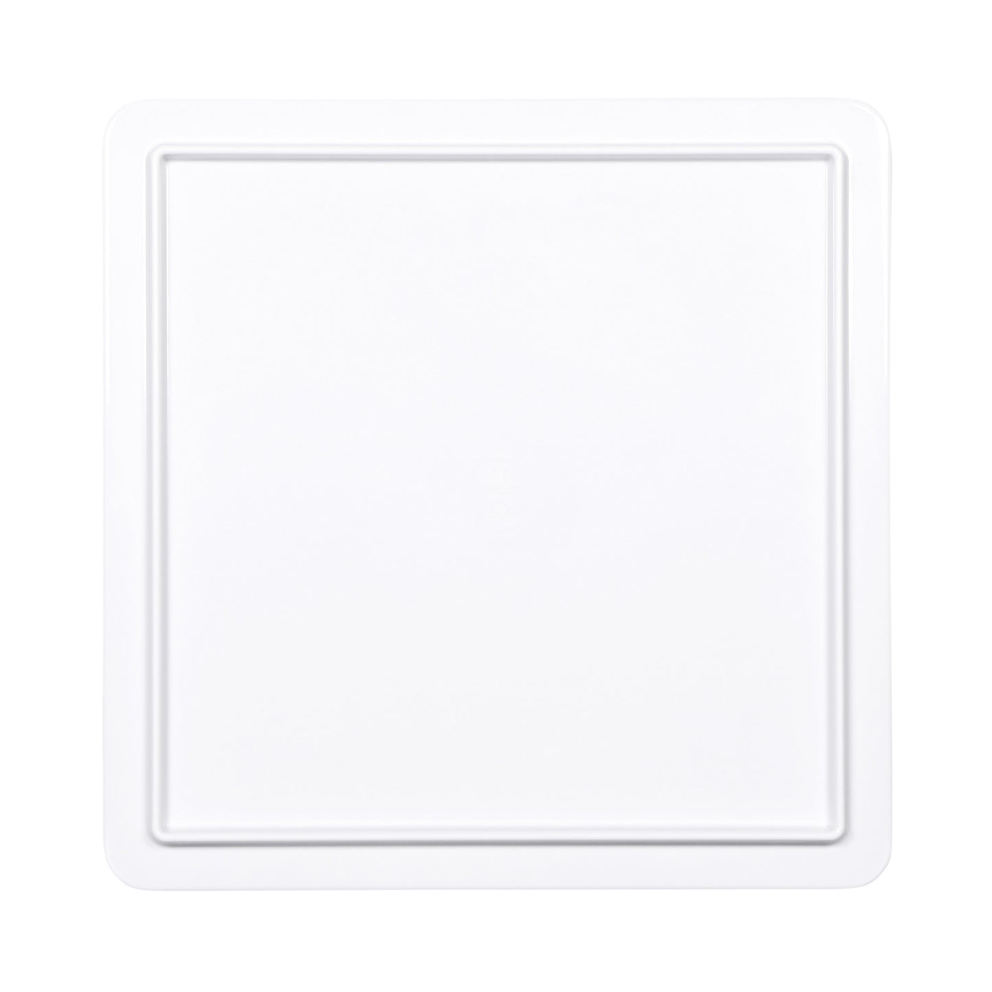 Melamine Square Serving Board - Hickory Wood, Carrara Marble