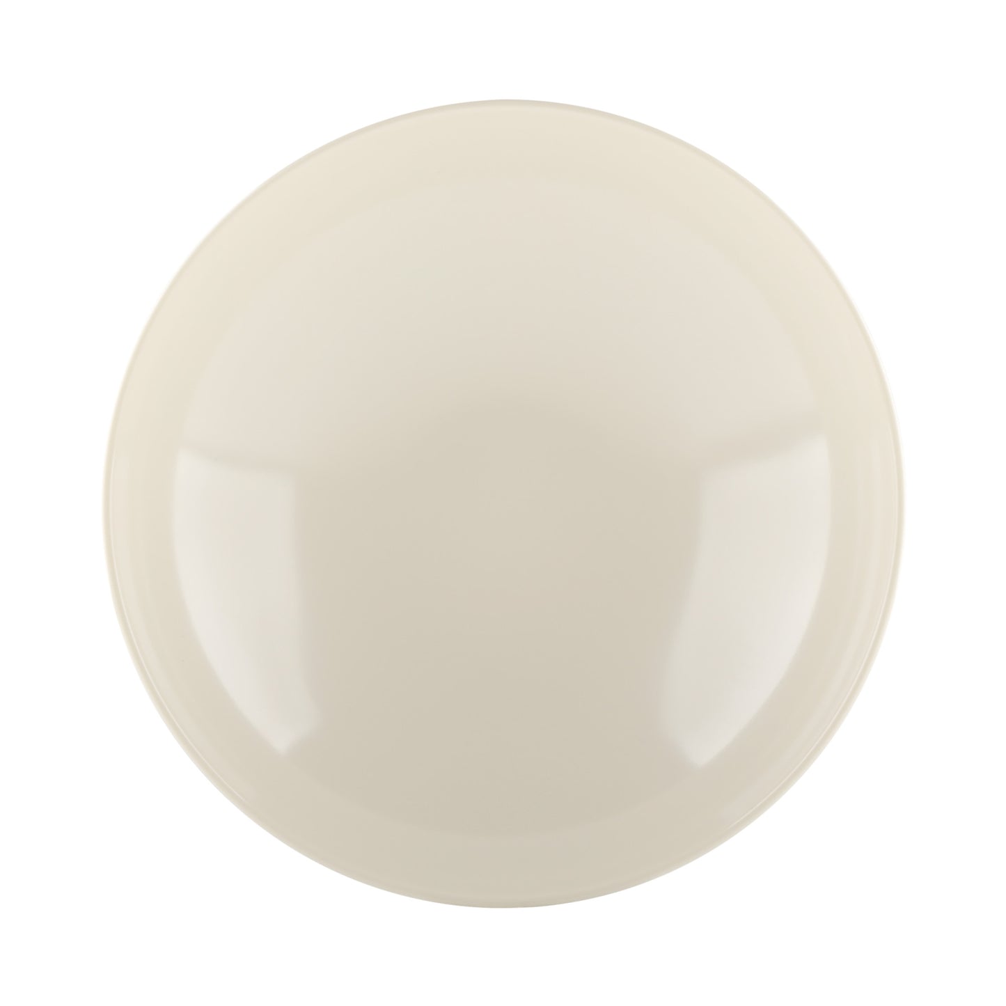Melamine Round Two Tone Bowl - Ebony Outside, Sand Inside