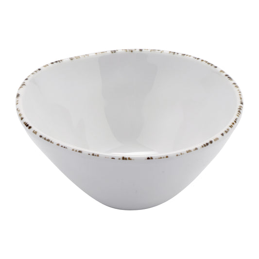 5 oz. Melamine, Small Round Irregular Monkey Dish, Side Bowl, (5.5 oz. rim-full), 4.5" Top Dia., 1.25" Deep, G.E.T Urban Mill (12 Pack)