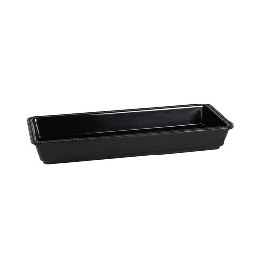 Melamine Rectangular Beaded Edge Tray - Black