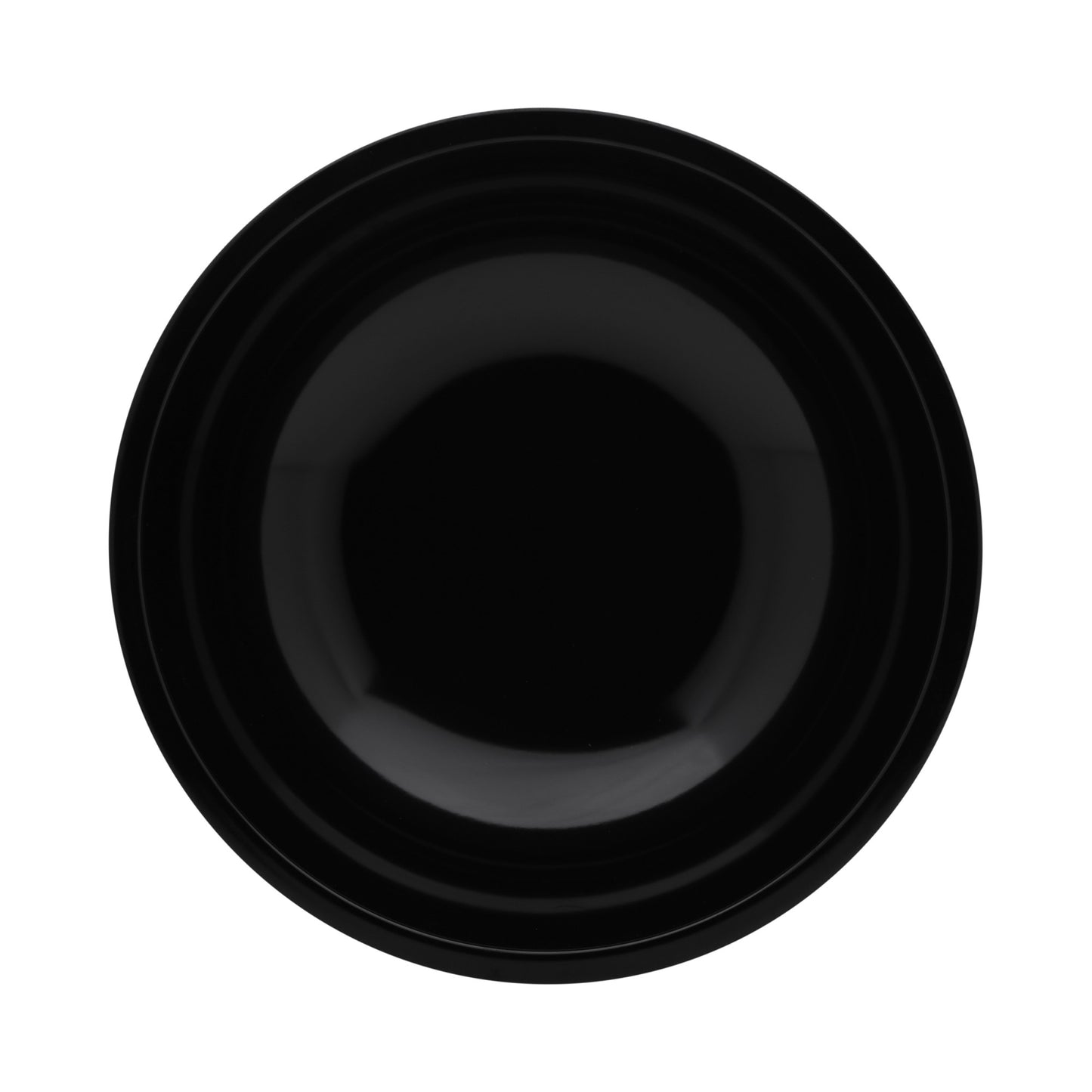 Melamine Round Bowl - Black