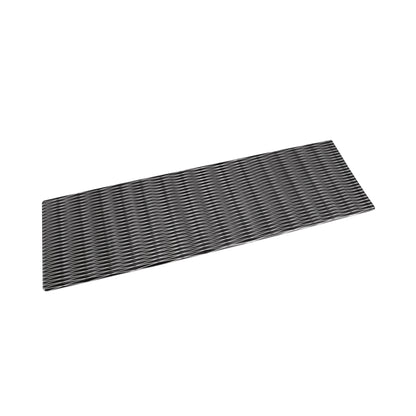 Melamine Rectangular Plate - White w/ Black Decal