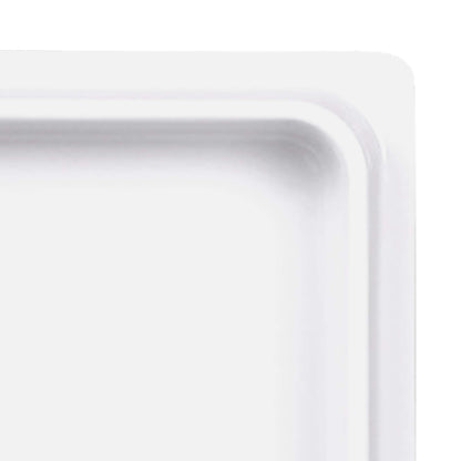 Melamine Rectangular Reversible Bin Lid - White