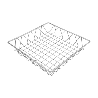 12" Chrome Square Wire Basket, 2" Deep (fits IR-706C, IR-707C)