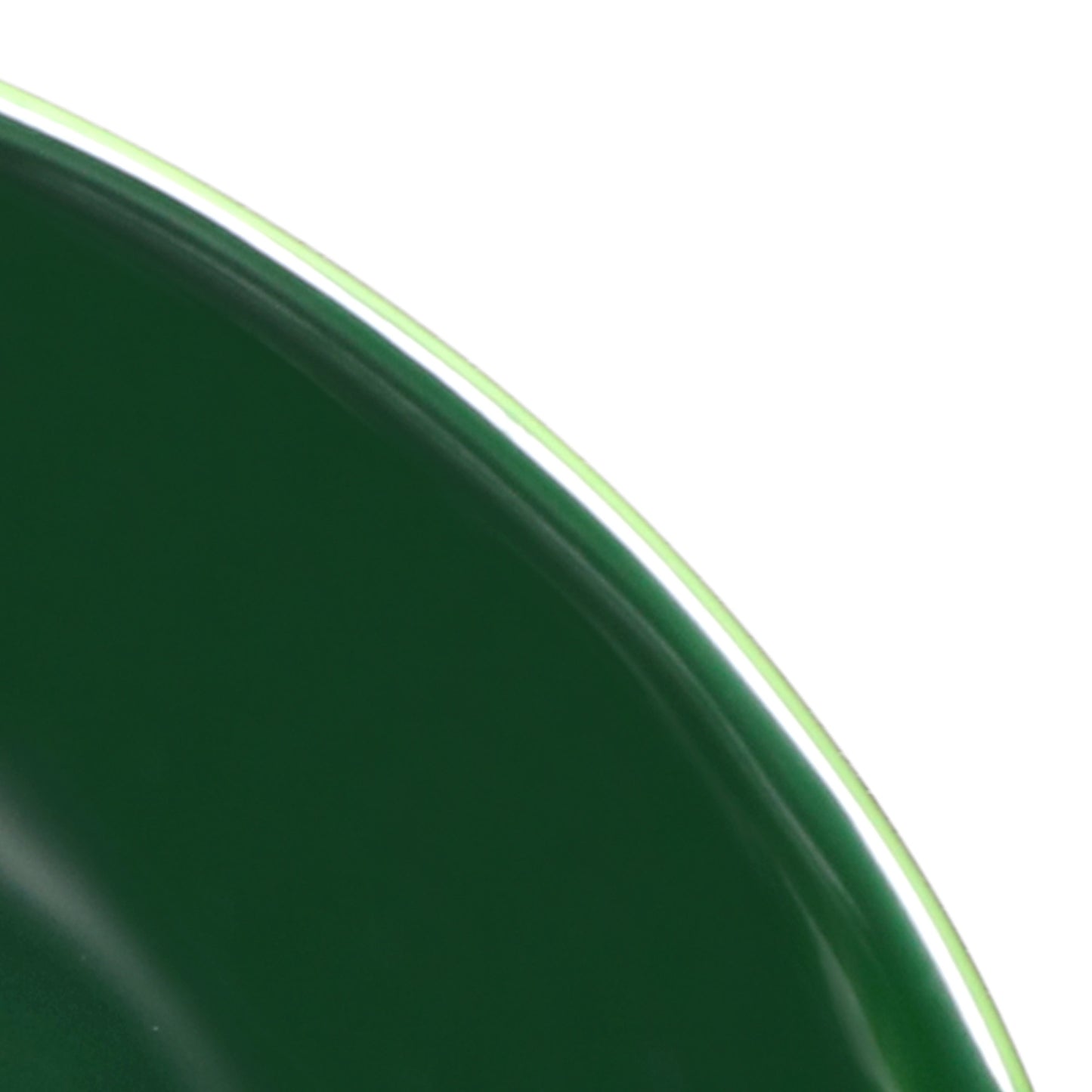 Melamine Irregular Round Bowl - Green Glaze