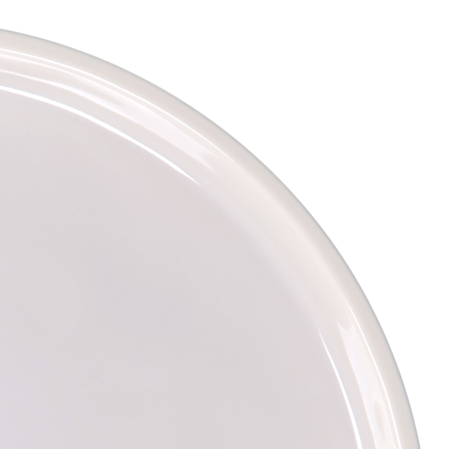 Melamine Round Coupe Plate - Cream Glaze