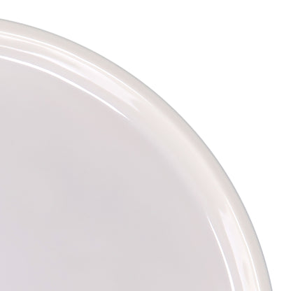 Melamine Round Coupe Plate - Cream Glaze