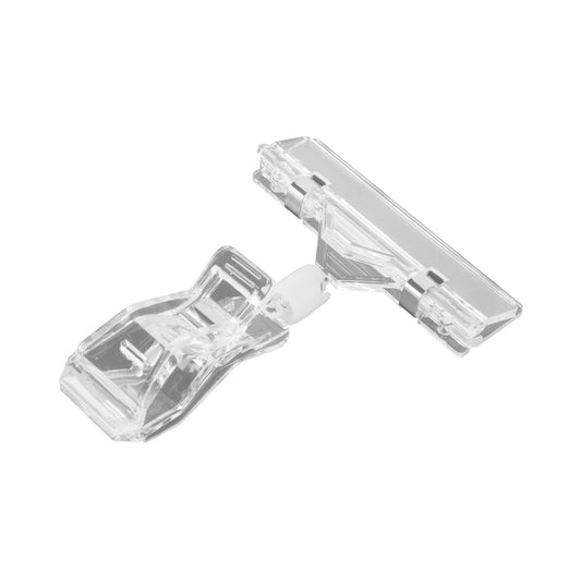 Polycarbonate Clip on Spring Sign Holder - Clear Polycarbonate