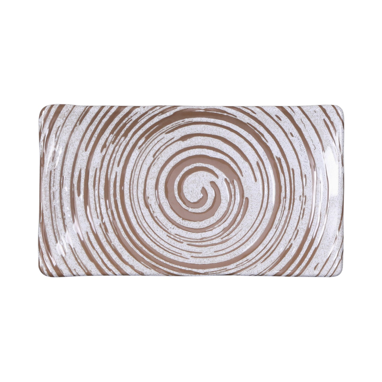Melamine Rectangular Plate - Stardust White