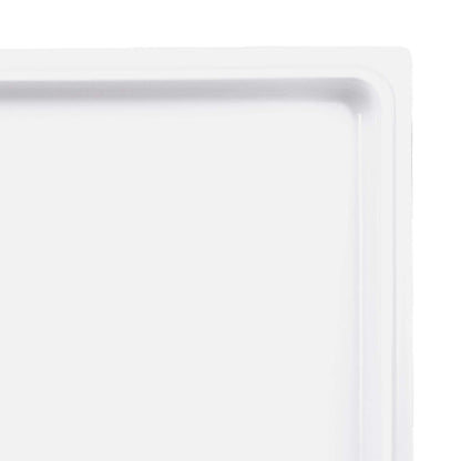 Melamine Rectangular Reversible Bin Lid - White