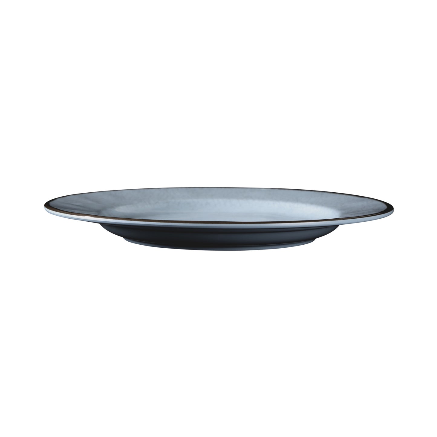 Melamine Round Crackle Plate - Cameo Blue