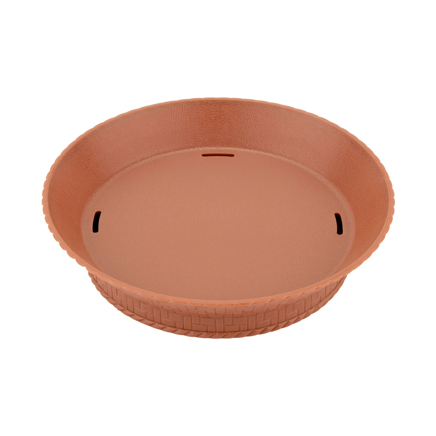 10.5" Round Basket with Base and Slots for Drainage
