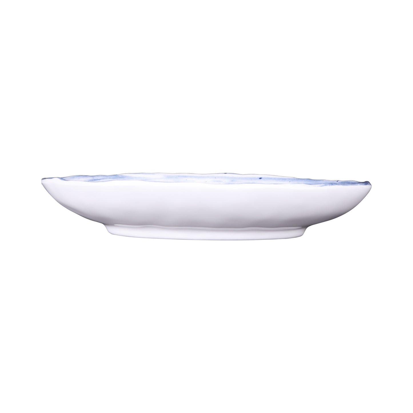Melamine Deep Oval Plate - Navy Design