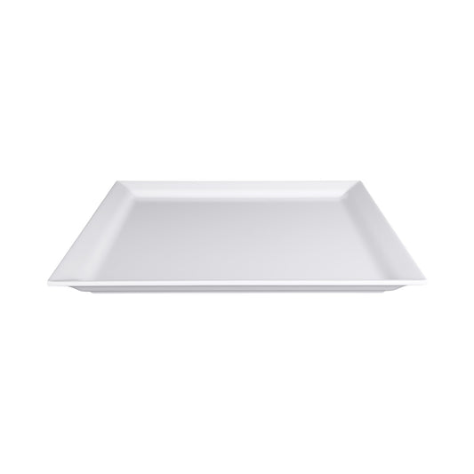 Melamine Square Plate - White