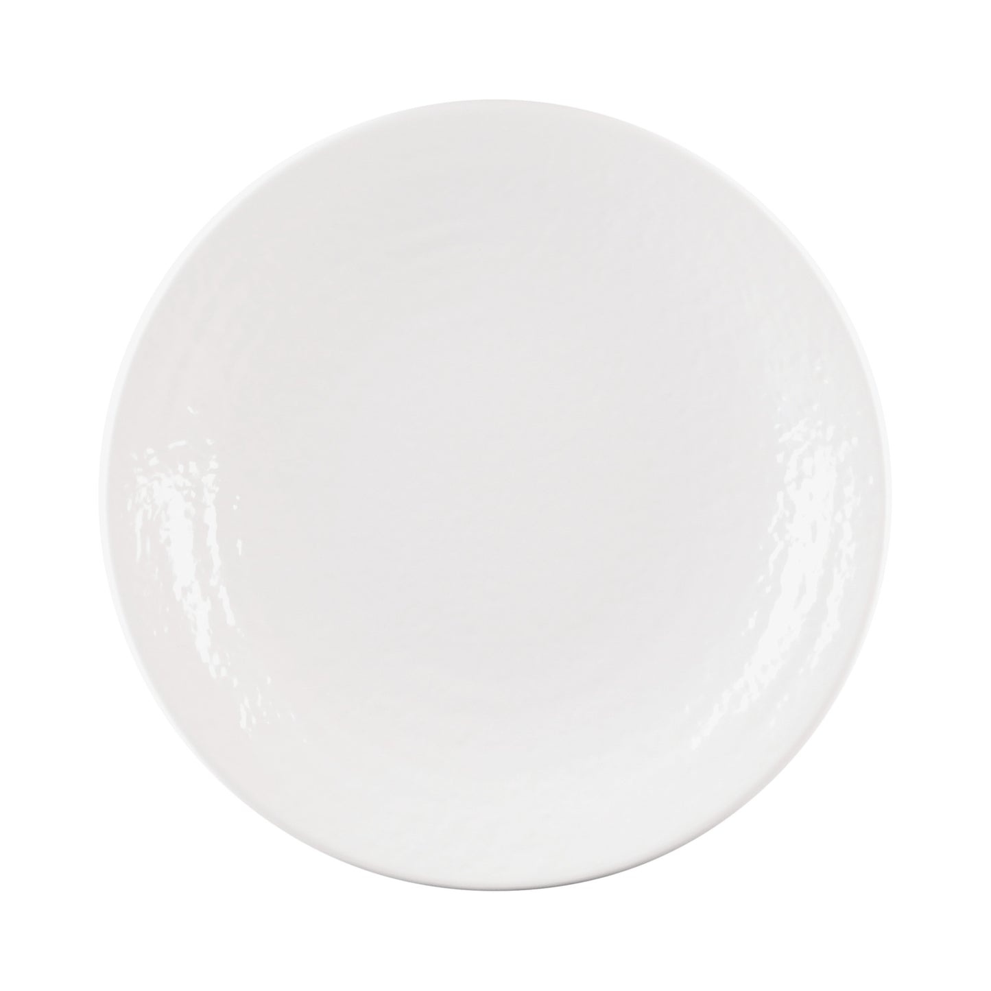 Melamine Round Pebble Plate - White