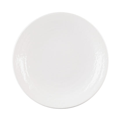 Melamine Round Pebble Plate - White