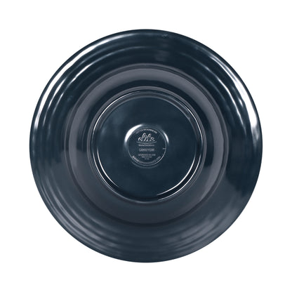 Melamine Round Two-Tone Bowl - Abyss Gloss Inside/Lapis Matte Outside