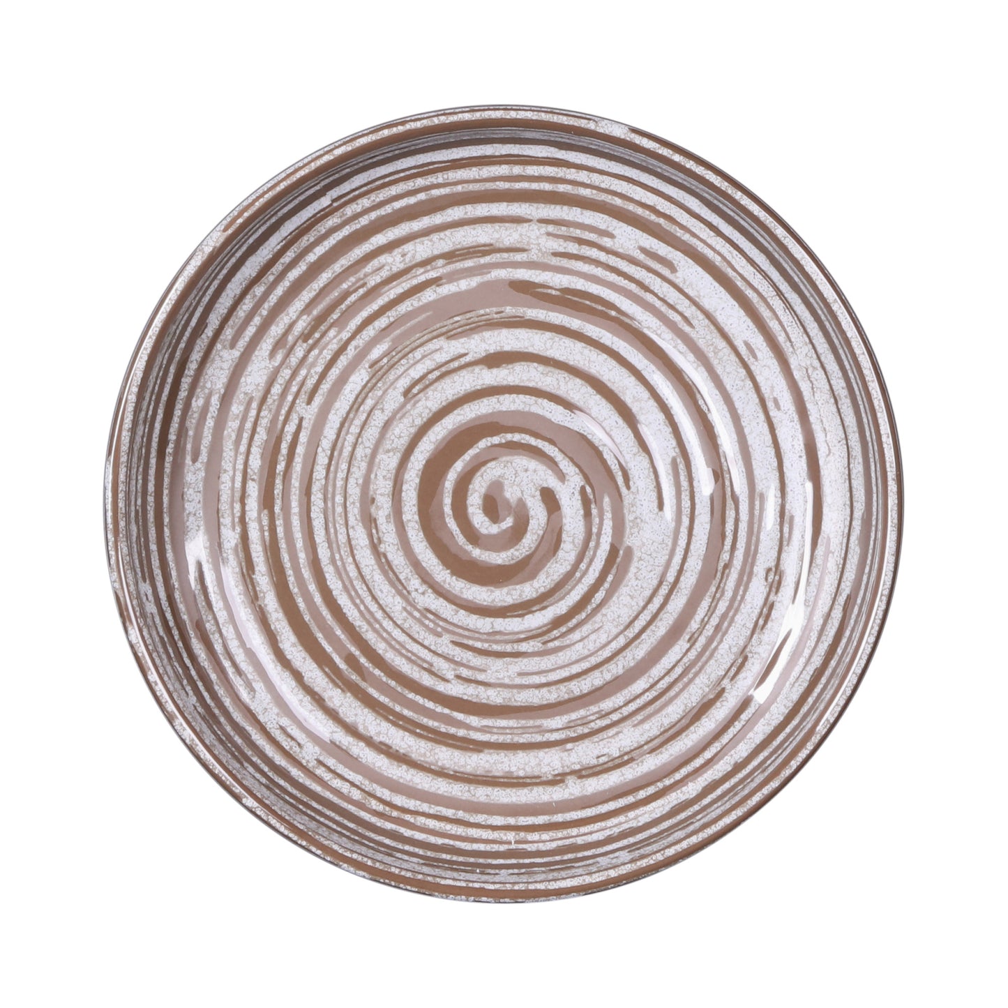 Melamine Round Coupe Plate - Stardust White