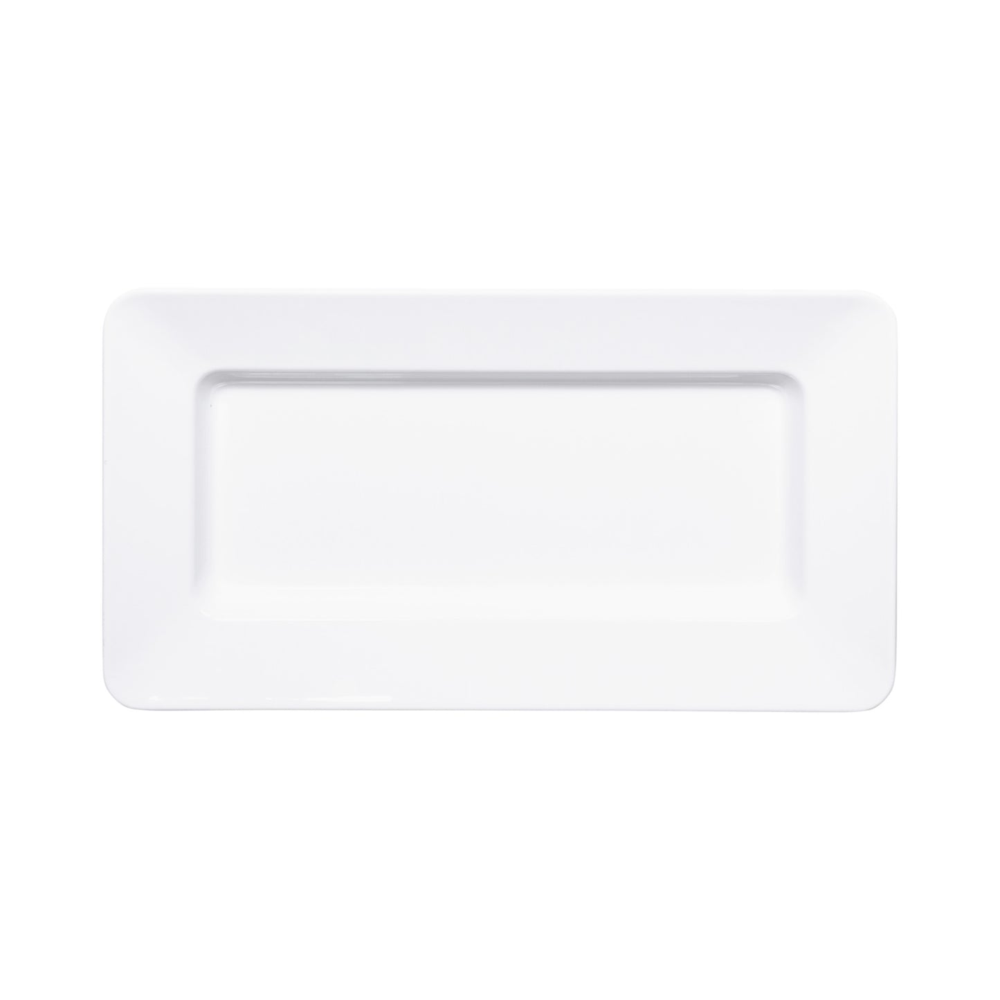 Melamine Rectangular Plate - White