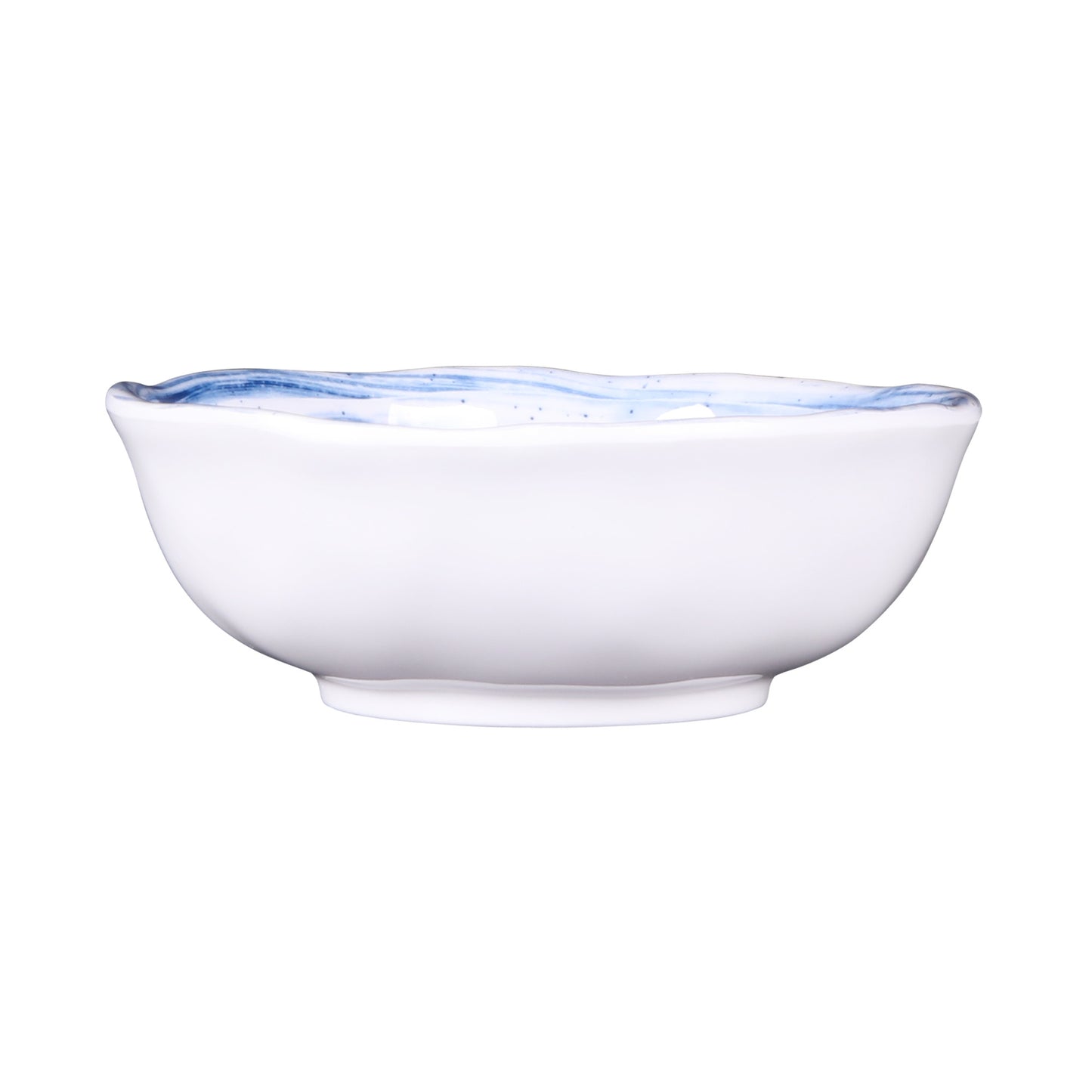 Melamine Round Bowl - Navy Design