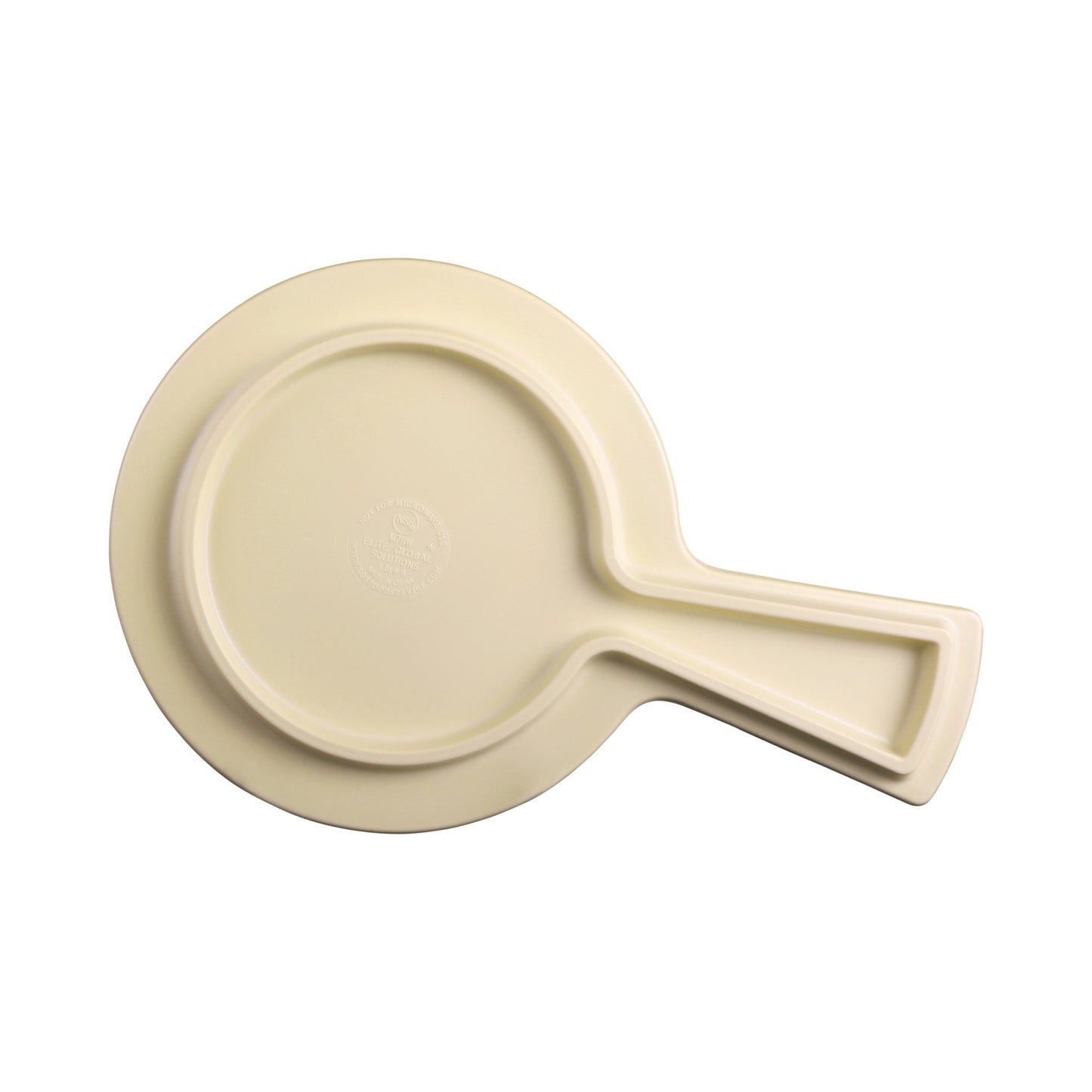 Melamine Round Serving Board - Bamboo
