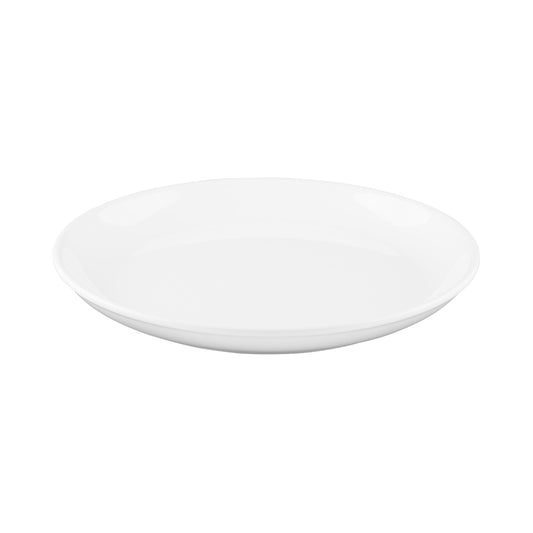 Melamine Round Coupe Plate - White
