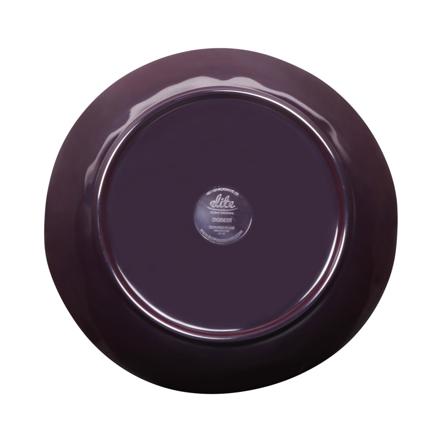 Melamine Irregular Round Bowl - Purple Glaze