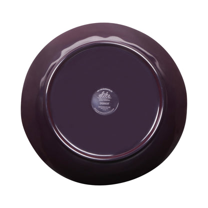 Melamine Irregular Round Bowl - Purple Glaze