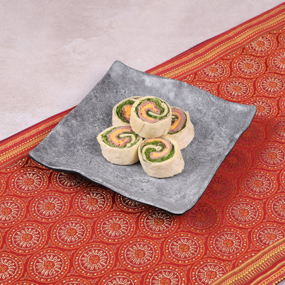 Melamine Square Plate - Coal