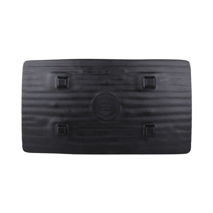 Melamine Rectangular Wave Tray - Black