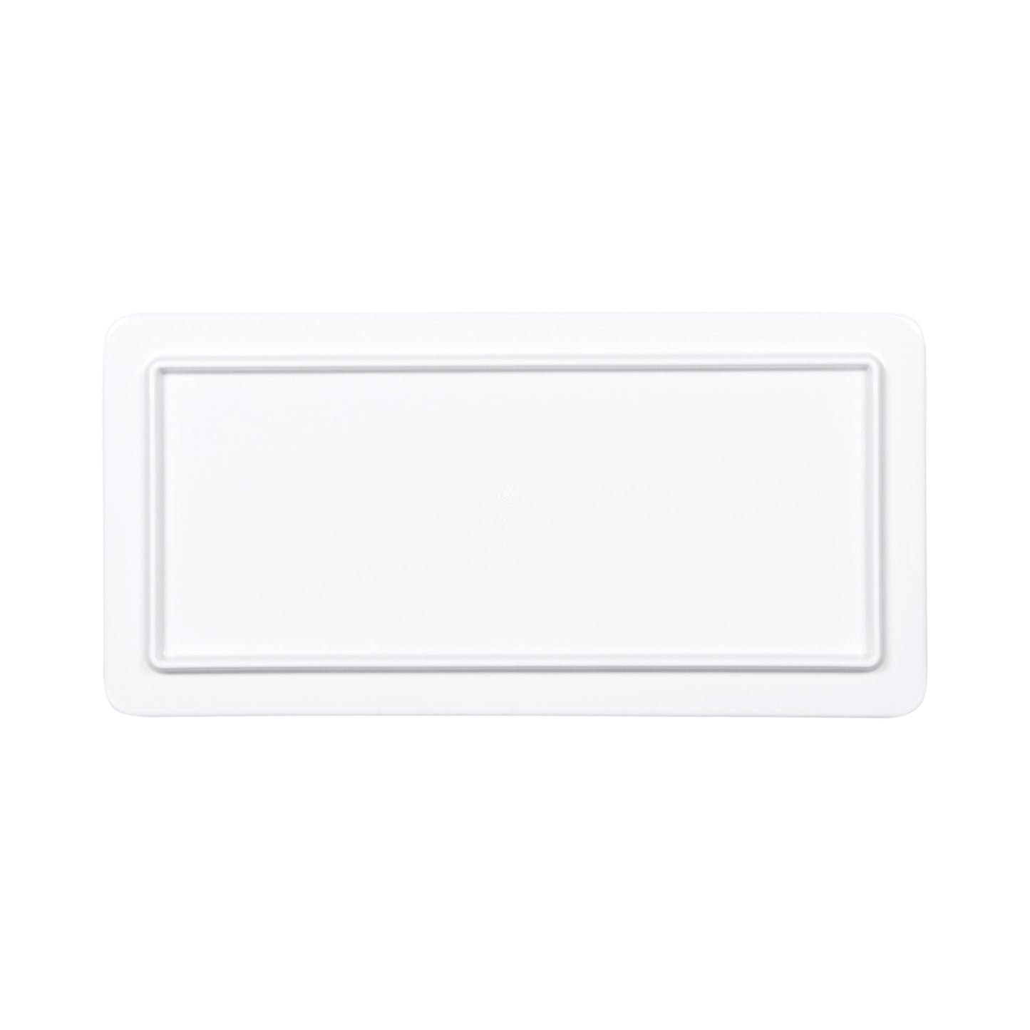 Melamine Rectangular Serving Tray - Hickory Wood, Carrara Marble