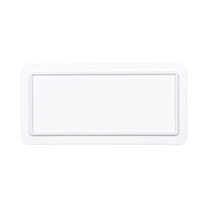 Melamine Rectangular Serving Tray - Hickory Wood, Carrara Marble