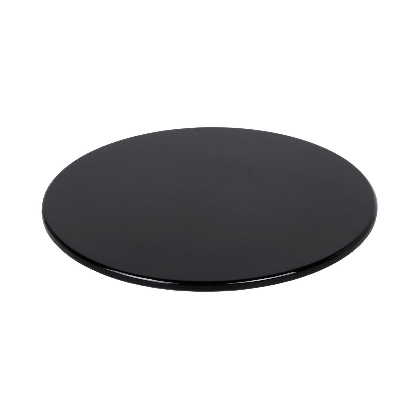 Melamine Round Flat Plate (Fits M5P Pedestal) - Black