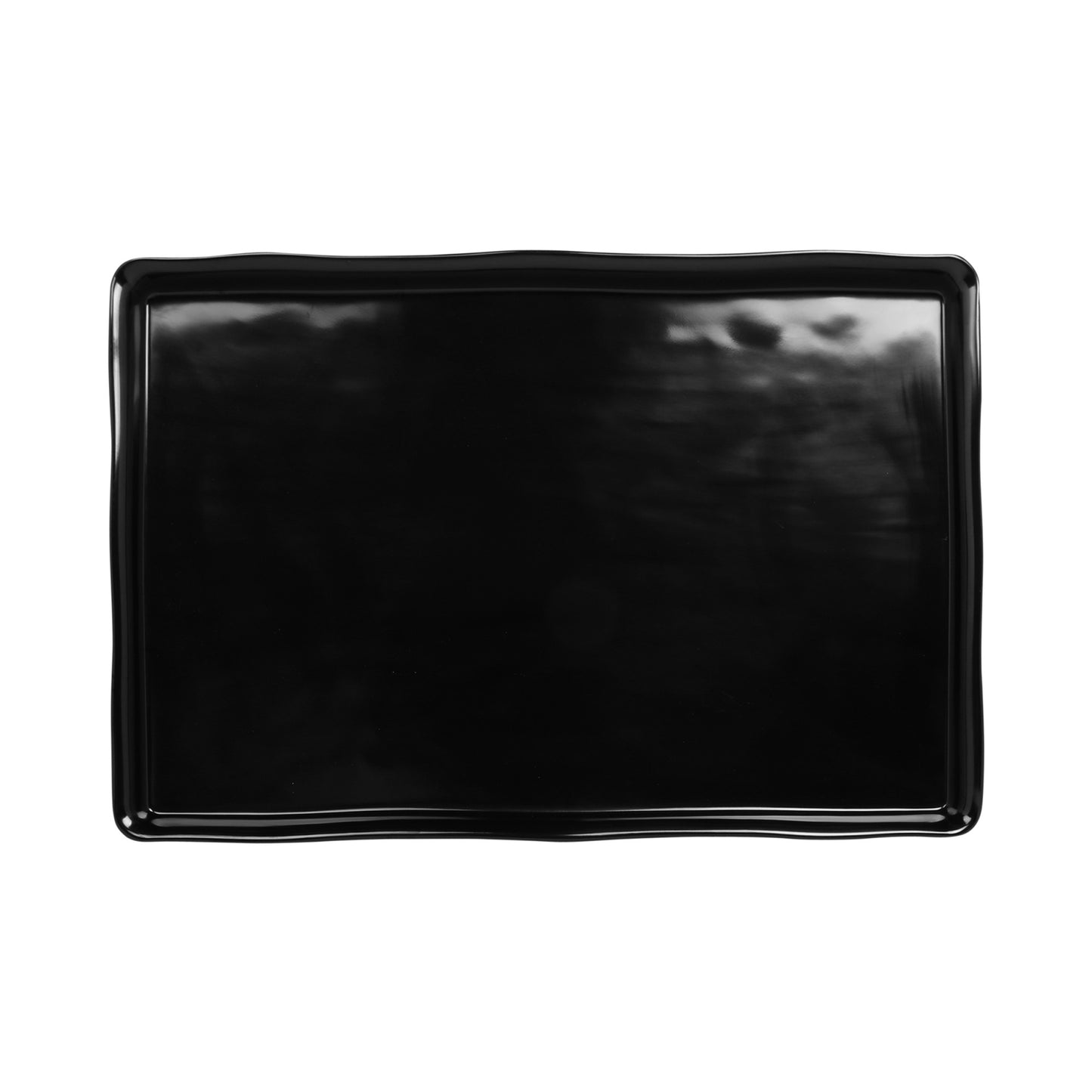 Melamine Rectangular Organic Tray - Black