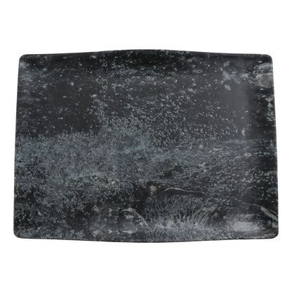 24.5" endure weathered pewter rectangle buffet melamine platter (extra large), 24.5"L x 16"W x 2"H, GET, cheforward