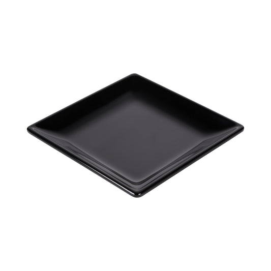 Melamine Square Plate - Black