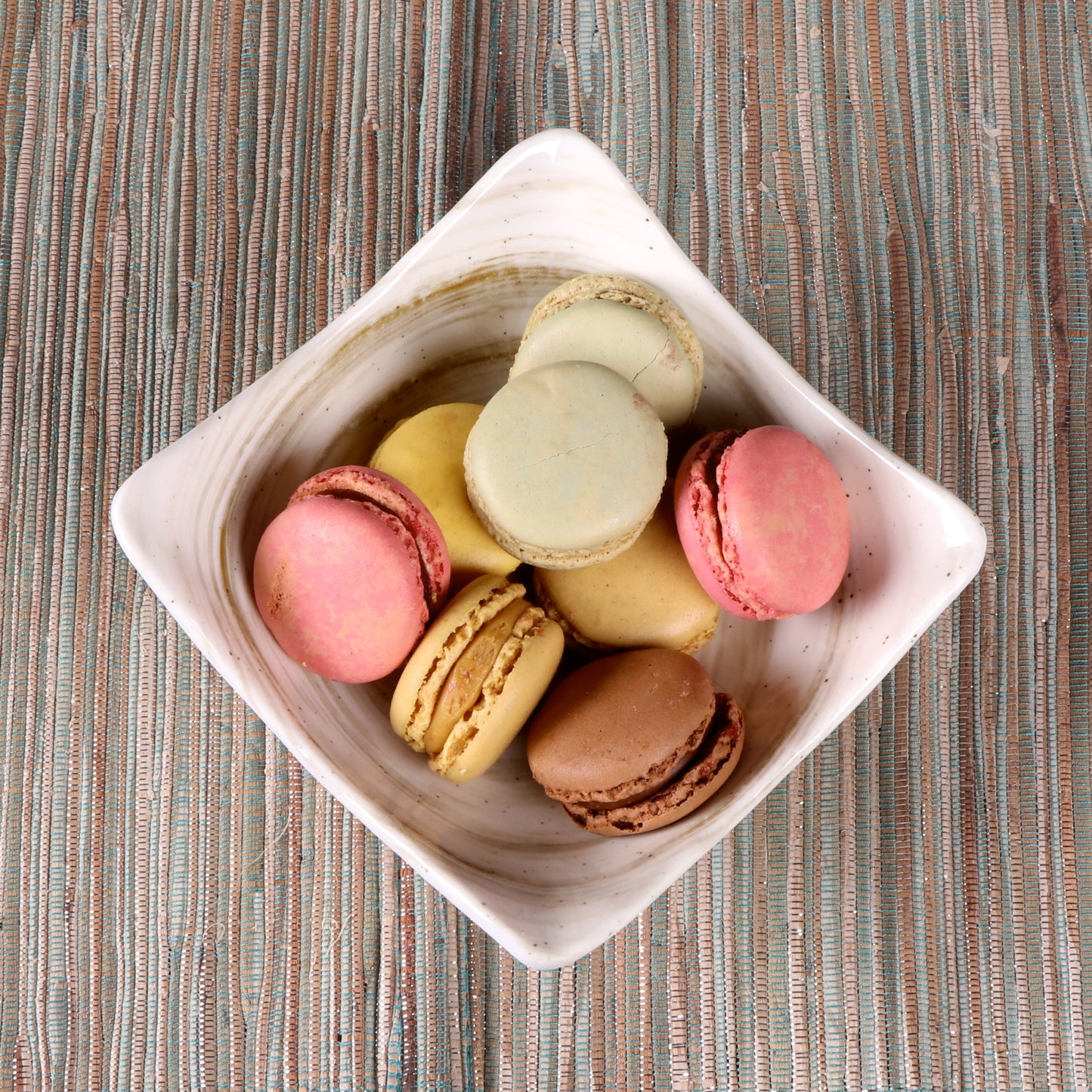 Melamine Square Bowl - Taupe Design