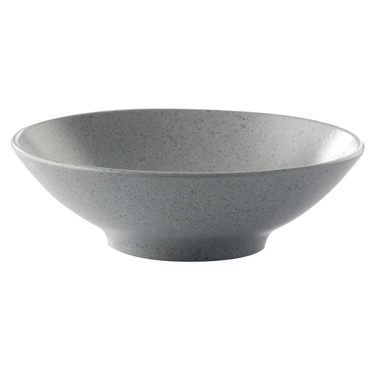 29.8 oz. Speckled Grey Reactive Glaze Porcelain Bowl, 8 1/4" Dia., Corona Cosmos Moon (Stocked) (12 Pack)