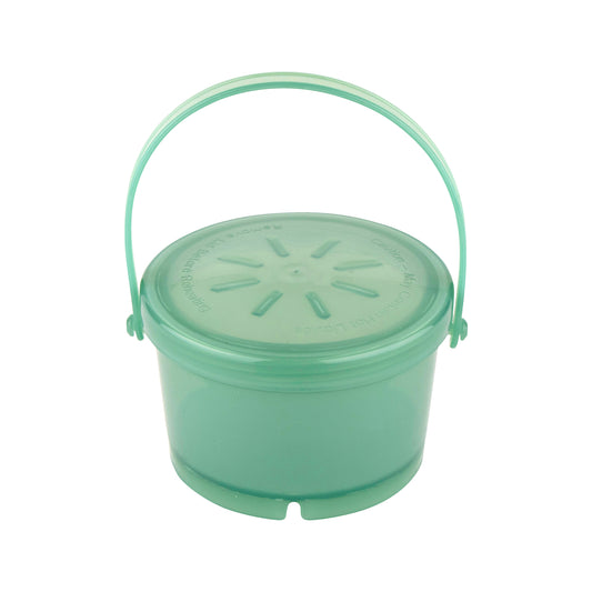 12 oz. Rim-Full, Polypropylene, Jade, Soup Reusable Container with Handle, 4.25" Top Dia., 2.75" Tall, G.E.T. Eco-Takeout's (12 Pack)